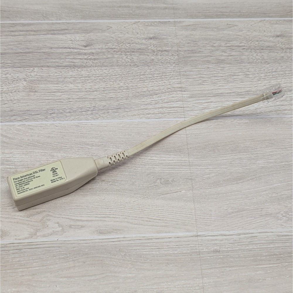 Pace Americas DSL Filter Model LFT4-1 For Single Line Phones